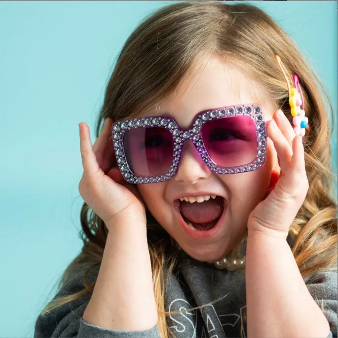 Children's Fashion Square Frame PC Sunglasses