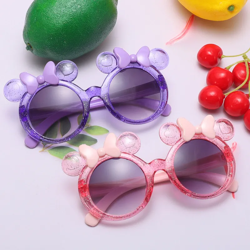 Children's Cute Butterfly Box Sunglasses with Acrylic Lens TR Metal Frame