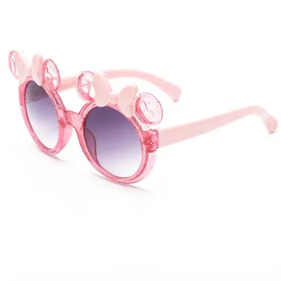 Children's Cute Butterfly Box Sunglasses with Acrylic Lens TR Metal Frame