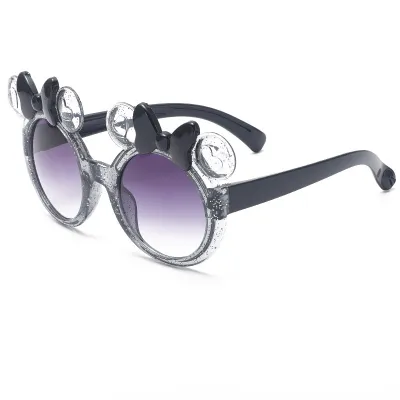 Children's Cute Butterfly Box Sunglasses with Acrylic Lens TR Metal Frame