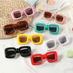 Children's Bubble Square Sunglasses for Girls Sweet Cartoon Kids Accessories