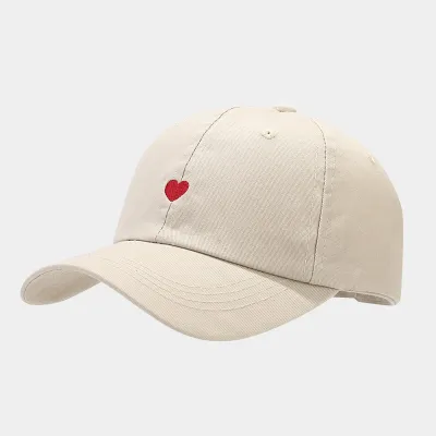 Women Love Embroidered Sun Hat Cotton Retro