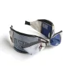 #21 Navy Blue Geometric Bow