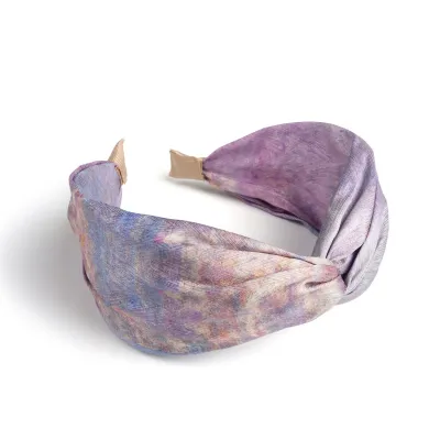 Women Fashion Boho Tie-Dye Wide Hair Band