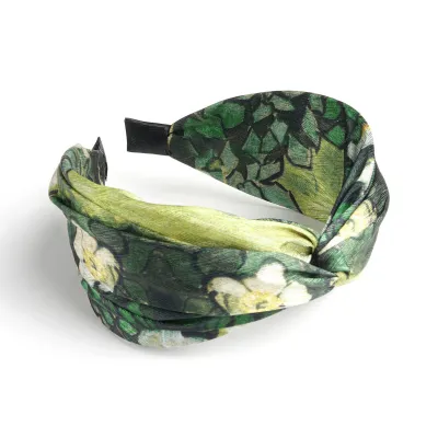 Women Fashion Boho Tie-Dye Wide Hair Band