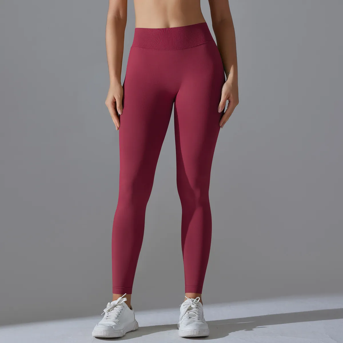 Women Seamless Nylon Tight Yoga Sports Leggings