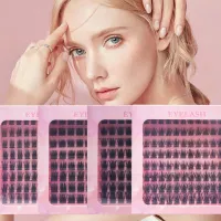 Wholesale Women Natural Thick Segmented Hair False Eyelash Glue Tweezers Set
