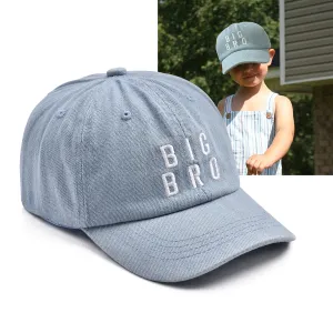 Kids Boys Big Bro Letter Embroidered Baseball Cap Versatile Simple Dome Polyester Fashion Commuter