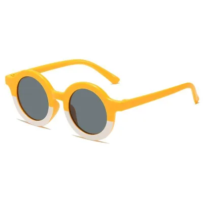 Kids Outdoor Sunshade UV-Proof Fashion Round Frame Sunglasses
