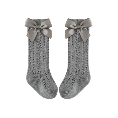 Summer Kids Girls Thin Mesh Shifting Mid-Tube Socks Stockings