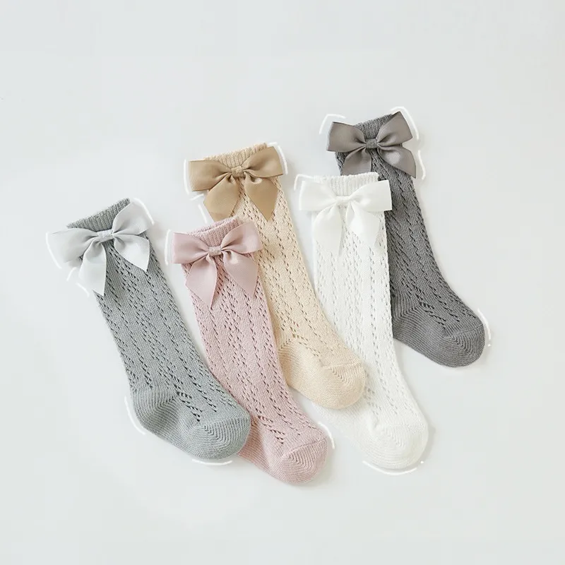 Summer Kids Girls Thin Mesh Shifting Mid-Tube Socks Stockings