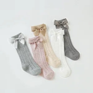 Summer Kids Girls Thin Mesh Shifting Mid-Tube Socks Stockings