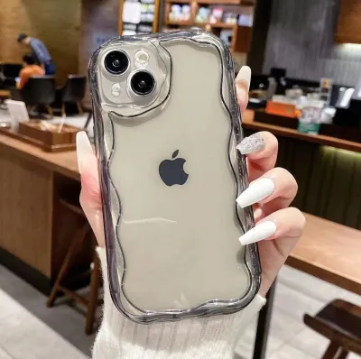 Fashion Simple Solid Cream Shell Anti-Drop TPU iPhone Case