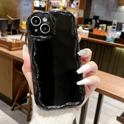 Fashion Simple Solid Cream Shell Anti-Drop TPU iPhone Case