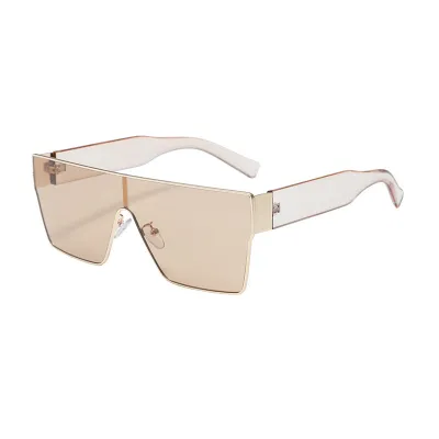 UV-Resistant Metal Square Sunglasses