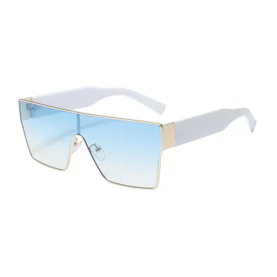 UV-Resistant Metal Square Sunglasses