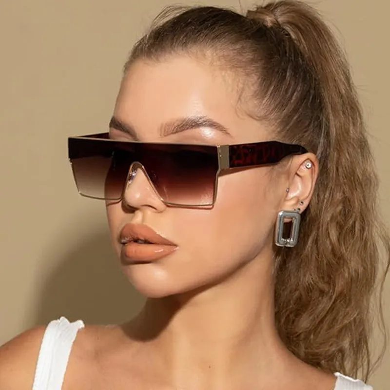 UV-Resistant Metal Square Sunglasses