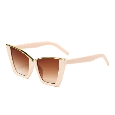 Personalized Hip Hop Metal Cat Eye Sunglasses