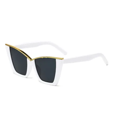 Personalized Hip Hop Metal Cat Eye Sunglasses