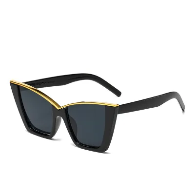 Personalized Hip Hop Metal Cat Eye Sunglasses