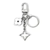 White Flower Silver Chain Door Buckle