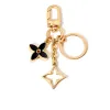 Black Four-Leaf Clover Straight Gold Chain Door Buckle