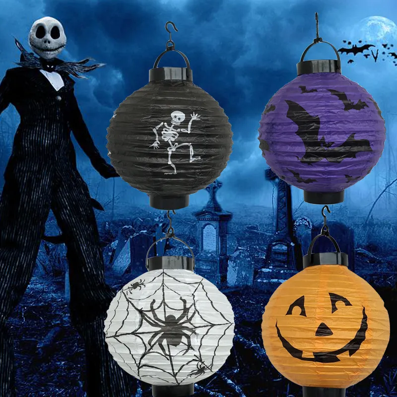 Halloween Paper Folding Pumpkin Spider Ghost Lantern