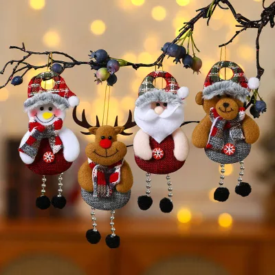 Fashion Christmas The Elderly Deer Small Pendant Christmas Tree Ornament