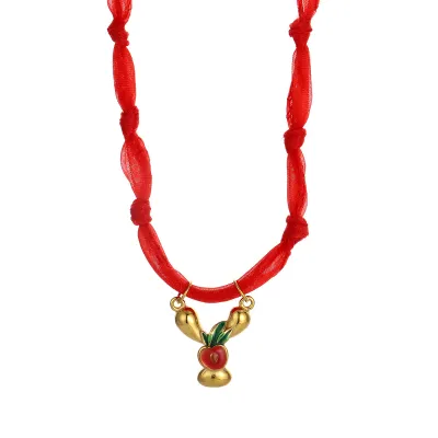 Women Fashion Handmade Dropping Oil English Letter Pendant Colorful Silk Scarves Necklace