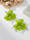 E238 Green Big Flower Bright Surface