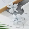 E238 White Big Flower Bright Surface