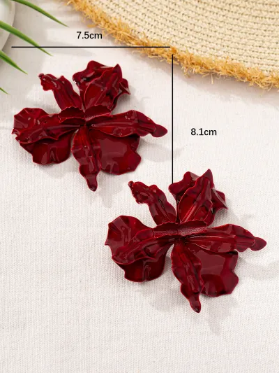 Fashion Exaggerated Floral Personality Trend Alloy Earrings