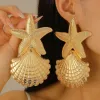 02 KC Gold Starfish Shell K-1046