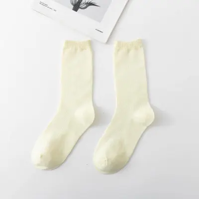 Women's Simple Solid Color Tube Socks