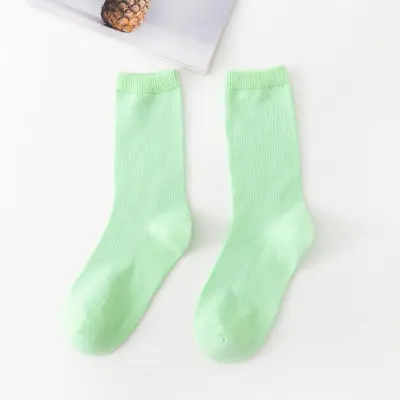 Women's Simple Solid Color Tube Socks