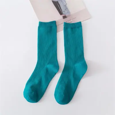 Women's Simple Solid Color Tube Socks
