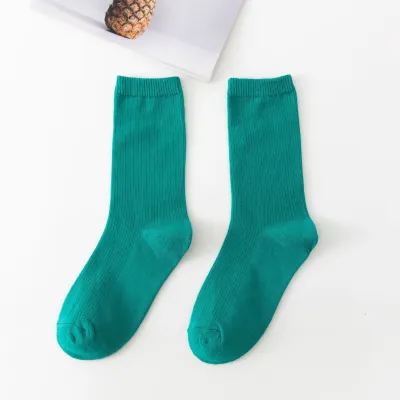 Women's Simple Solid Color Tube Socks