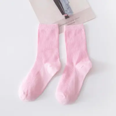 Women's Simple Solid Color Tube Socks