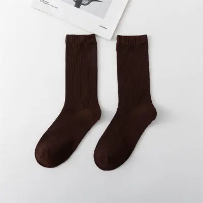Women's Simple Solid Color Tube Socks