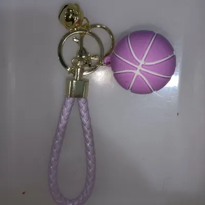 Creative Basketball Silicone Keychain Bag Pendant
