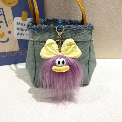 Cute Bow Doll Keychain Cartoon Plush Pendant