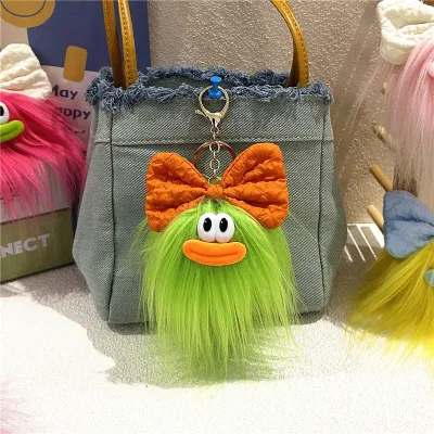 Cute Bow Doll Keychain Cartoon Plush Pendant