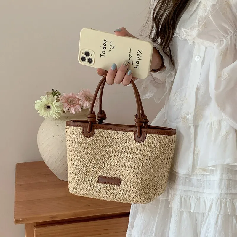 Women Summer Straw Woven Handbag