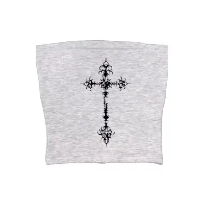 Cross Print Gothic Punk Women Sling Style Tank Top Camis