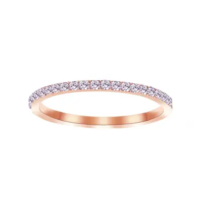 Women Titanium Steel Zircon Geometric Birthday Ring
