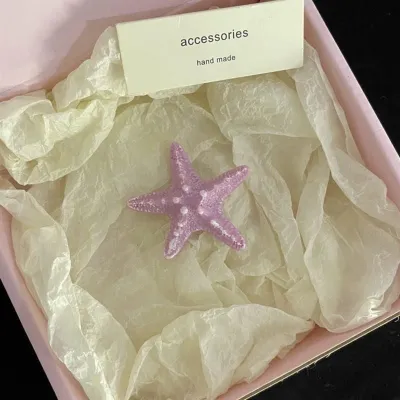 Starfish Seaside Summer Vacation Hair Accessories Side Clip Fresh Sweet Plastic Resin