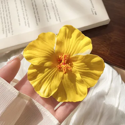 Fashion Cloth Flower Beach Hair Clip Duckbill Accessories