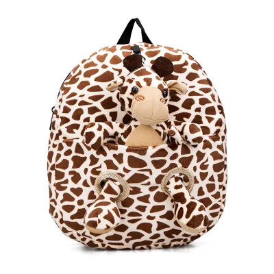 Creative Cartoon Animal Plush Children's Backpack Modern Tide Cool