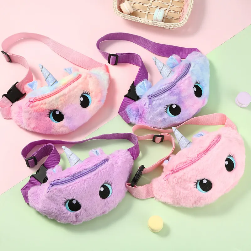 Children'S Cartoon Plush Crossbody Bag