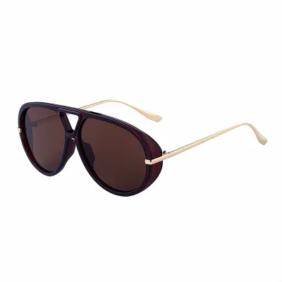 Women Retro Punk Large Frame Anti-UV Sunglasses